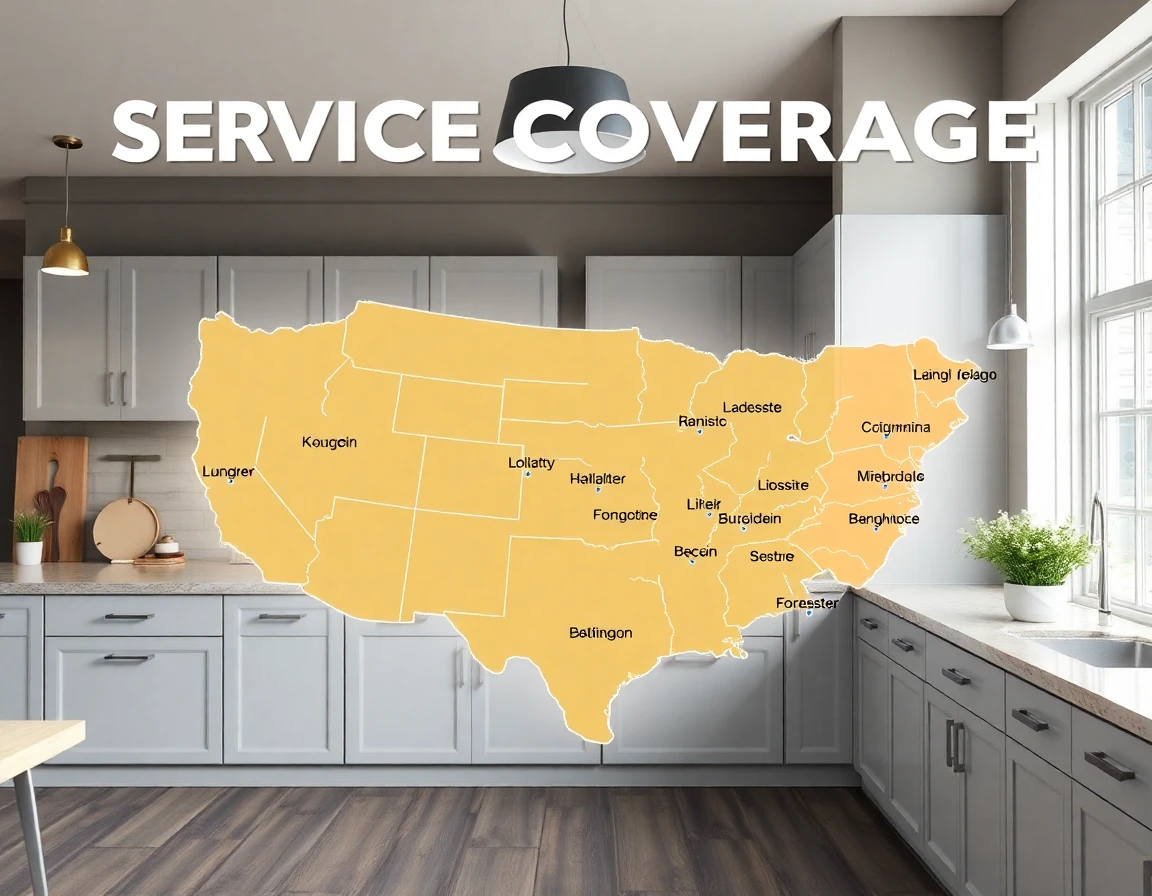 Kitchen Remodeling Service Areas Map
